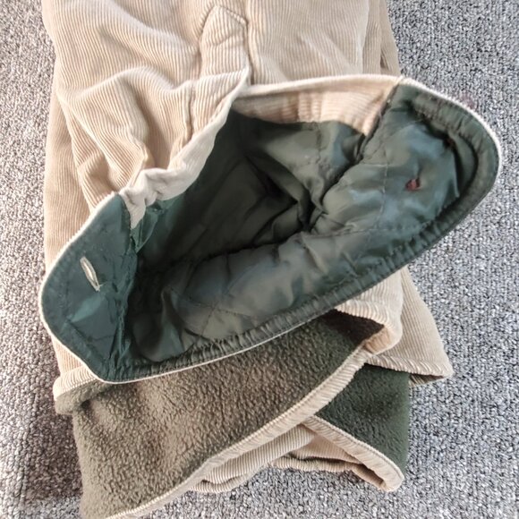 ARROW Vintage Shacket Men's L Tan Corduroy Heavy Flannel Lined Shirt Jacket - Picture 8 of 8